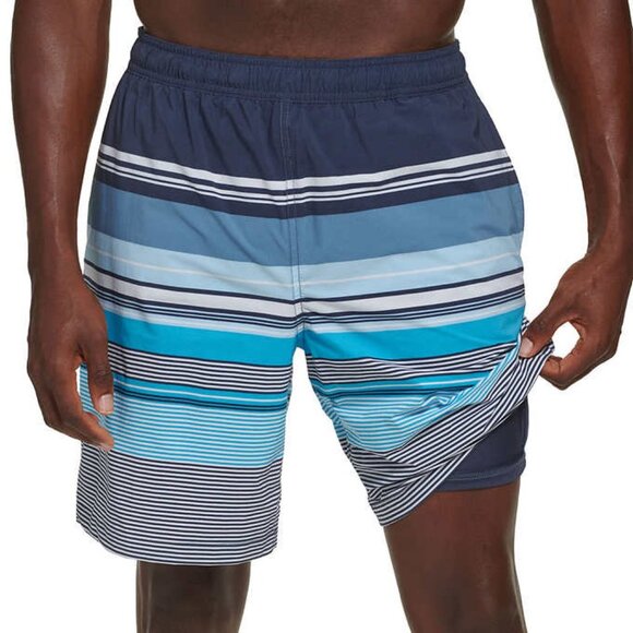 NEW Kirkland Signature Men's Swim Shorts | Blue Stripes - Picture 5 of 7